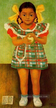 portrait de la jeune fille elenita carrillo flores 1952 Diego Rivera Peinture à l'huile